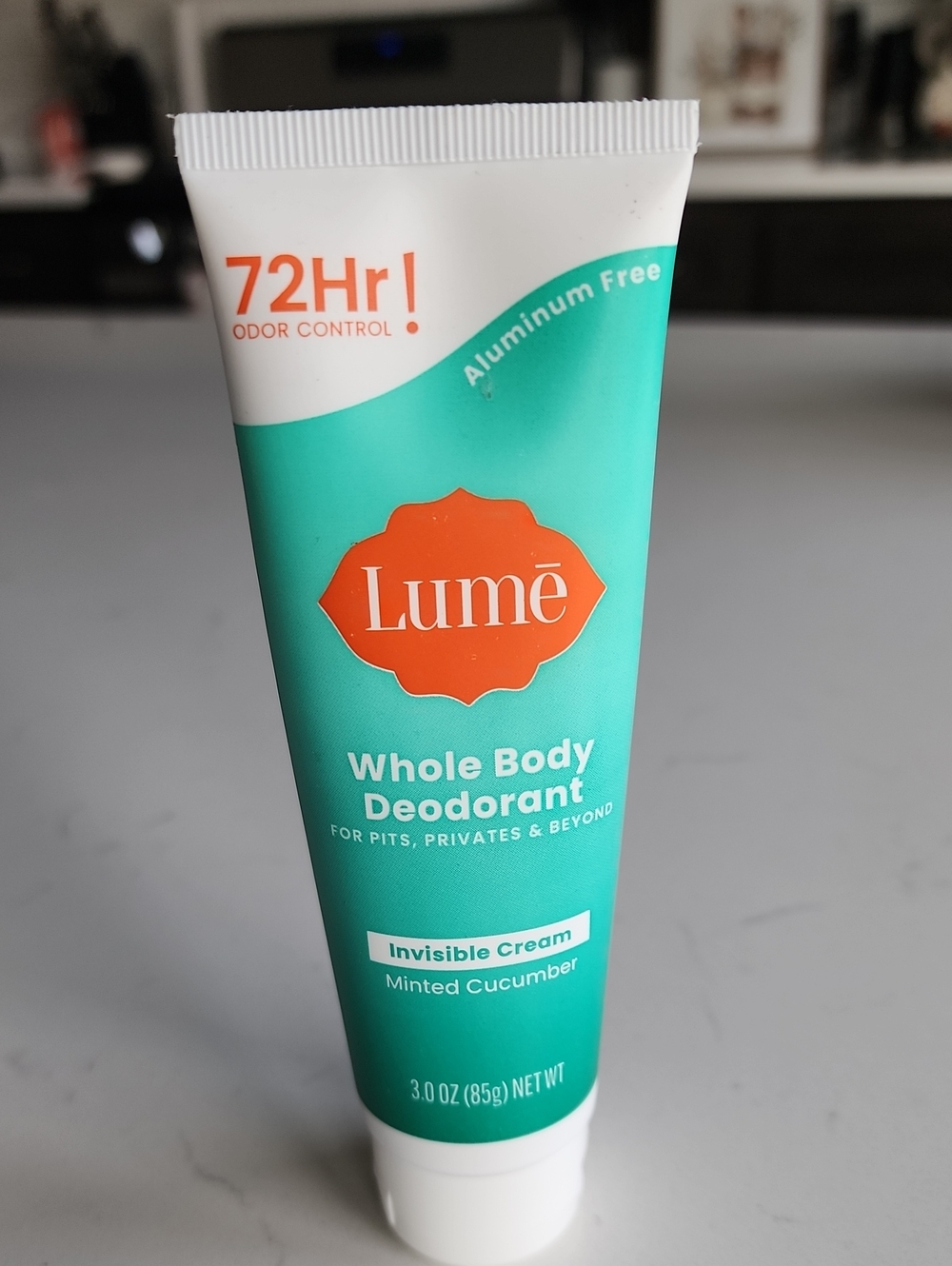 NWT Lume Whole Body Deodorant Invisable Cream- Minted Cucumber